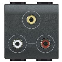 Tomada Audio/Video Rca Embutir Gr 2 Módulo Light LIVING Pial Legrand