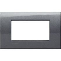 Placa Embutida 4 Postos 5X2" Cinza Esc Fixo LNA4804AC Pial Legrand