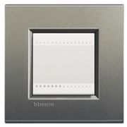 Placa Embutida 4 Postos 5X2" Cinza Fixo LNA4804AE Pial Legrand