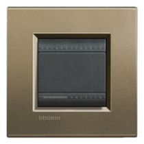 Placa Embutida 4 Postos 5X2" Cinza Fixo LNA4804SQ Pial Legrand