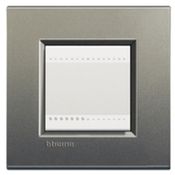 Placa Embutida 2 Postos 4X2" Cinza LNA4819AE Pial Legrand