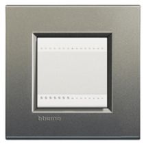 Placa Embutida 2 Postos 4X2" Cinza LNA4819AE Pial Legrand
