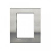 Placa Embutir 6 Postos 4X4 Cinza LNA4826ACS Pial Legrand