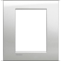 Placa Embutida 3+3 Postos 4X4" Branco LNA4826GL Pial Legrand