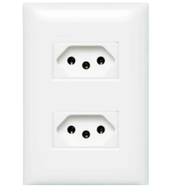 Tomada 2 Módulo 2P+T 10A 250V Com Placa 4X2" M5A67S Pial Legrand