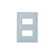 Placa 2 Postos 4X2" Acquamar Thesi M5P2AG Pial Legrand