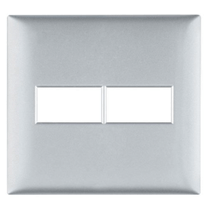Placa 2 Postos 4X4" Prata Thesi M9P2PT Pial Legrand