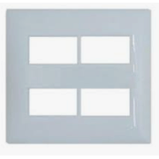 Placa 4 Postos 4X4" Acquamar Thesi M9P4AG Pial Legrand