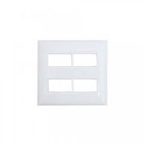 Placa 4 Postos 4X4" Atlantis Thesi M9P4AT Pial Legrand