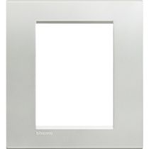 Placa Embutida 3+3 Postos 4X4" Prata SLNA4826AG Pial Legrand