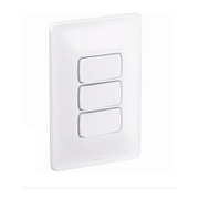 Interruptor Manual 3P 3Tec 250V 10A Com Placa Branco 4X2" Zeffia 680107 Pial Legrand