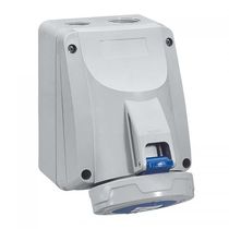 Tomada Sobrepor Fêmea 3P+T 16A 250V Azul 9H Ip66/67 555355 Cemar Legrand