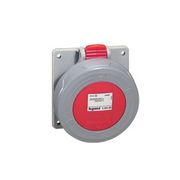 Tomada Embutir Fêmea 3P+N+T 16A 415V Vermelho 6H Ip66/67 555389 Cemar Legrand
