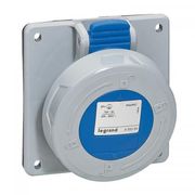 Tomada Embutir Fêmea 2P+T 32A 250V Azul 6H Ip66/67 555484 Cemar Legrand