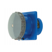 Tomada Embutir 2 Polos + Terra 32A 250V Az/Cz 6H IP67 N3246W Steck