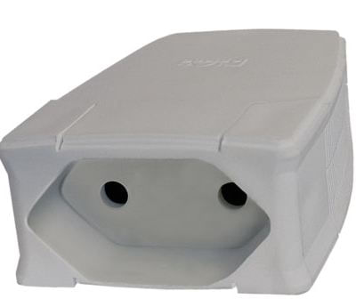 Plugue Femea Cinza 2P 250V 10A Axial 615874 Pial Legrand - Dimensional