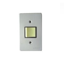 Interruptor 2Tecl 250V 10A Com Placa 4X2" Cinza Intermed Silent 2107 Pial Legrand