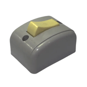 Interruptor Sobrepor 1 Paral 250V 10A Com Placa Cinza Silent 1501 Pial Legrand