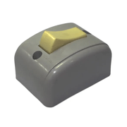 Interruptor Sobrepor 1 Paral 250V 10A Com Placa Cinza Silent 1501 Pial Legrand