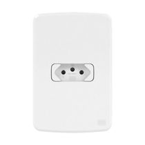 Tomada Sobrepor Branco 2P+T 10A 250V Com Placa 4X2 Branco 13272662 WEG