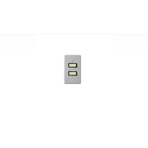 Interruptor 1 Simp+1 Paral Com Placa Cinza Silent 2111 Pial Legrand