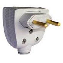 Plugue Macho Triang Branco 2P 250V 20A Lat Vers 615831 Pial Legrand