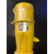 Plugue Industrial Fêmea 5 Pinos 3 Polos + Terra 32A 130V Amarelo N4274 Steck