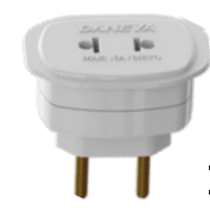 Plugue Universal Branco 2P 10A DN1659 Daneva Legrand