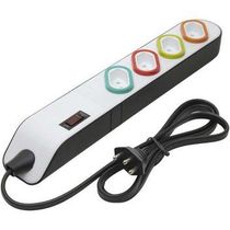 Filtro Linha Preto 250V 10A 4 Tom 2P+T Preto Multi DN1851 Daneva Legrand