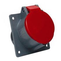 Tomada Embutir 2 Polos + Terra 16A 130V Amarelo 4H IP44 SN3044 Steck