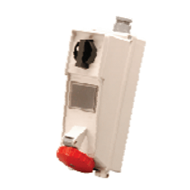 Tomada Sobrepor Fêmea 3 Polos + Neutro + Terra 16A 440V Vermelho 6H Com Bloqueio Mecanico IP65 SS5006B Steck