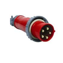 Plugue Industrial 3Pin 2 Polos + Terra 32A 380/440V Vermelho N3279W Steck
