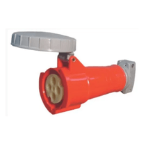 Plugue Industrial Acoplamento Fêmea 3 Polos + Neutro + Terra 16A 380-440V Vermelho N5056W Steck