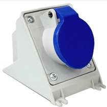 Tomada Sobrepor Fêmea 2 Polos + Terra 32A 250V Azul 6H IP67 S3206WNQ Steck