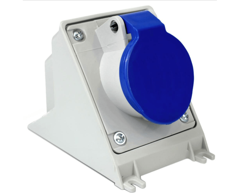 Tomada Sobrepor Fêmea 2 Polos + Terra 32A 250V Azul 6H IP67