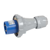 Plugue Industrial Reto Pino 2P+T 63A 200-250V Cz/Az P17 Tempra 555524 Cemar Legrand