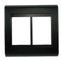 Placa Embutida 2 Postos 4X4" Preto Com Sup 6Pos Refinatto 13803839 WEG