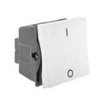 Módulo Interruptor 1 Simp Embutir 2P 250V 25A 2Módulo Branco  612016BC Pial Plus+