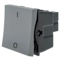 Módulo Interruptor Man 2P 250V 25A Cinza Com 1 Interruptor Simples 612016CZ Pial Legrand