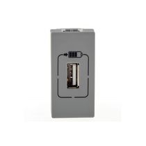 Módulo Tomada USB Embutir Cinza S/Plac 1 615088CZ Pial Legrand