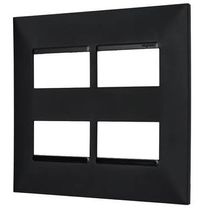 Placa 2+2 Separ 4X4" Preto Plus+ 618514PT Pial Legrand