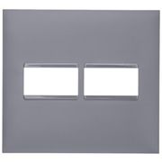 Placa 1+1P 4X4" Cinza Plus+ 618511CZ Pial Legrand