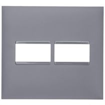 Placa 1+1P 4X4" Cinza Plus+ 618511CZ Pial Legrand