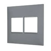 Placa Embutida 2+2P 4X4" Cinza 618512CZ Pial Legrand