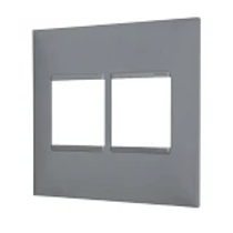 Placa Embutida 2+2P 4X4" Cinza 618512CZ Pial Legrand