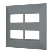 Placa 2+2P 4X4" Cinza Plus+ 618514CZ Pial Legrand