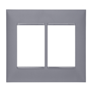 Placa 3+3 Postos 4X4" Cinza Plus+ 618516CZ Pial Legrand