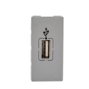 Módulo Tomada USB Dados Embutir Cinza S/Plac 1 Módulo Plus+ 615091CZ Pial Legrand
