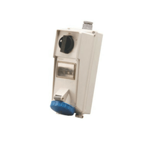 Tomada Sobrepor Fêmea 2 Polos + Terra 32A 250V Azul 6H Com Bloqueio Mecanico IP66 S63300013 Steck