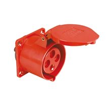 Tomada Embutir Fêmea 3P+T 16A 380/440V Vermelho Ip44 Tewd TEWD16P4H6E53 WEG